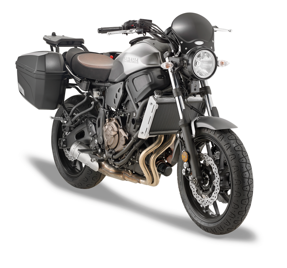 Vetro GIVI 100ALB montato con AL2126A su Yamaha XSR700 (16)