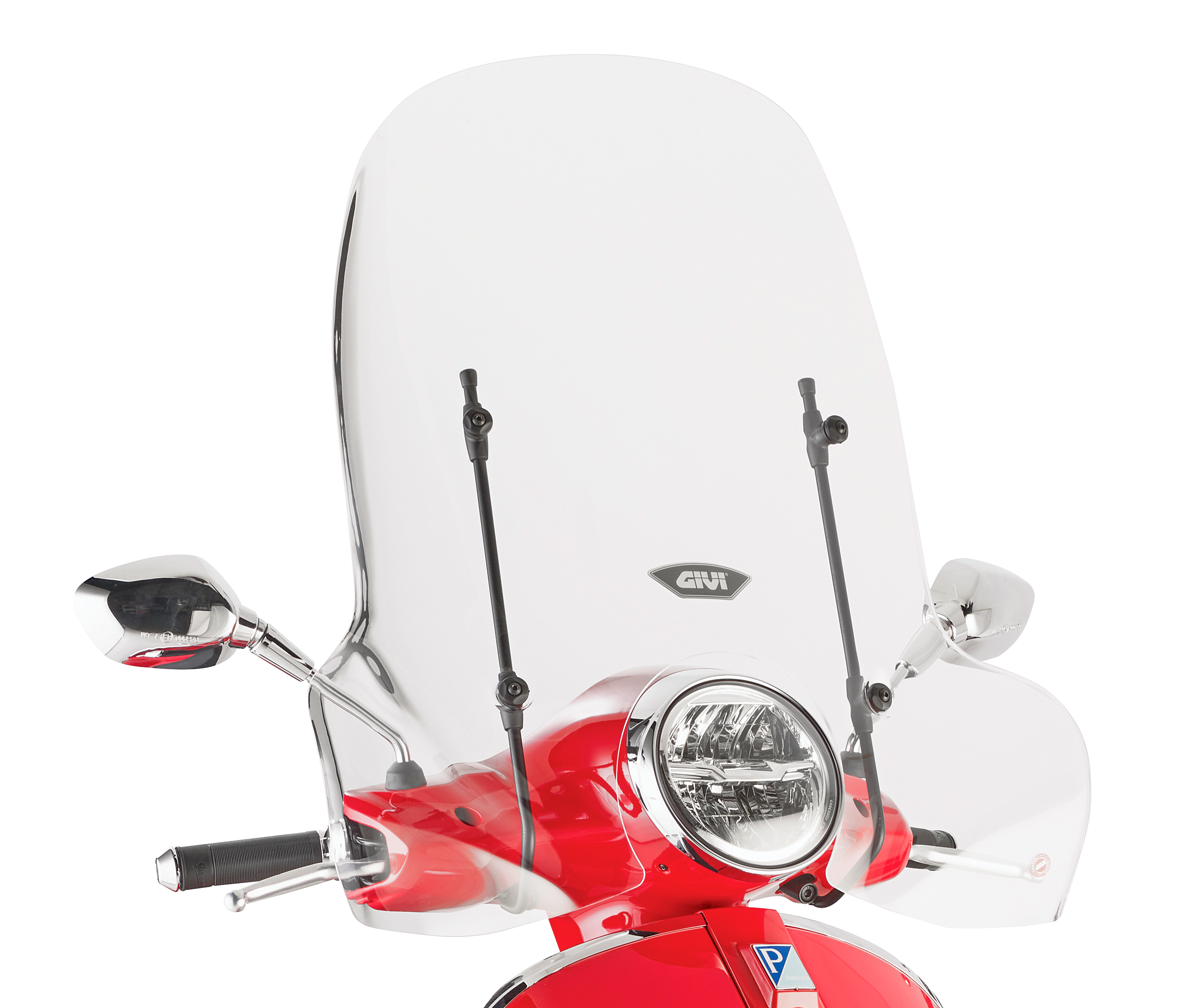 Parabrezza windscreen mounted-on givi GIVI 104A montato su Piaggio Vespa GTS 310 (25)