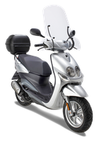 Vetro GIVI 105A montato con A285A su Yamaha Neo's 50 (08)