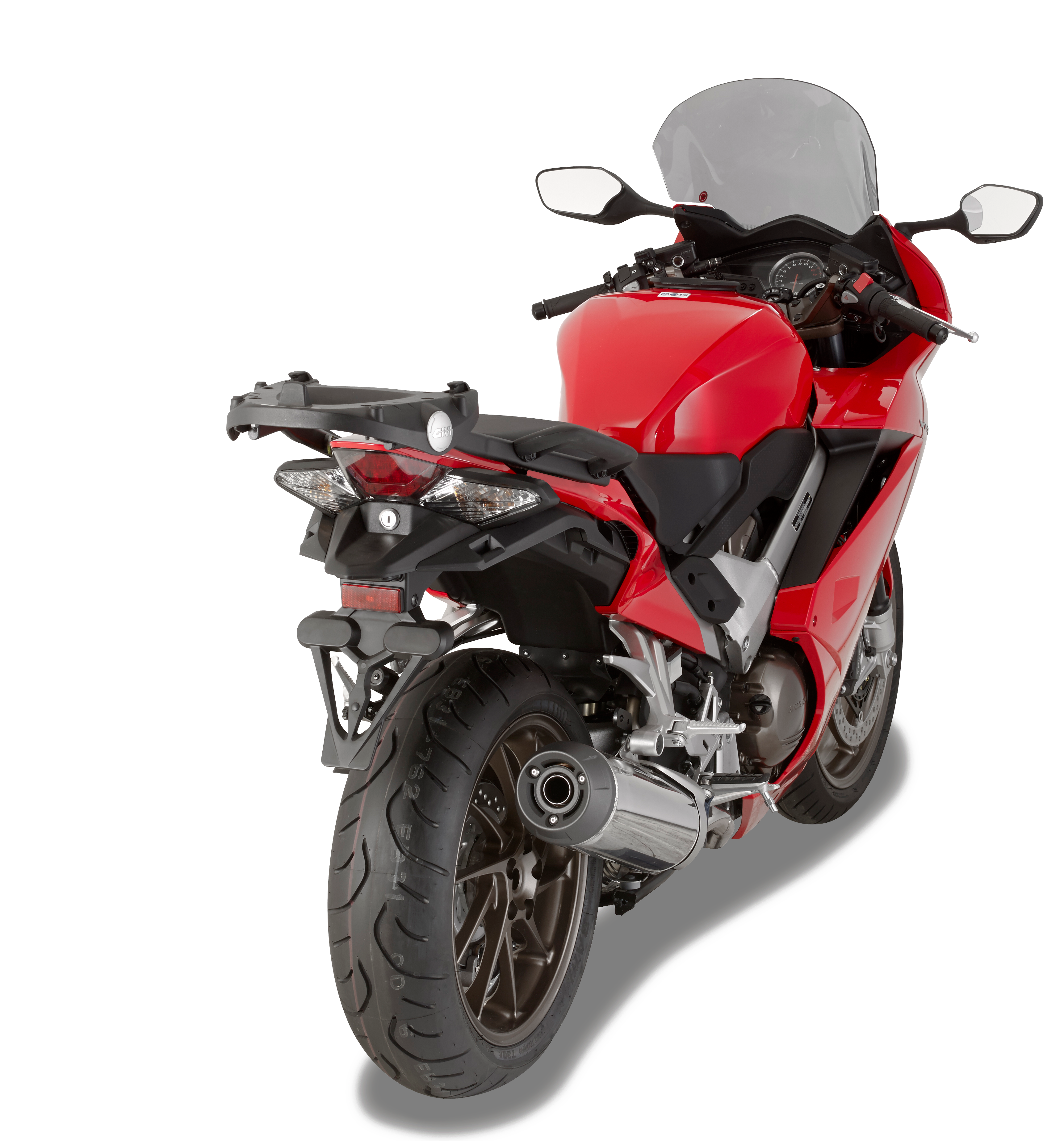Attacco GIVI 1132FZ montato con PLXR1132 su Honda VFR 800 F (14)