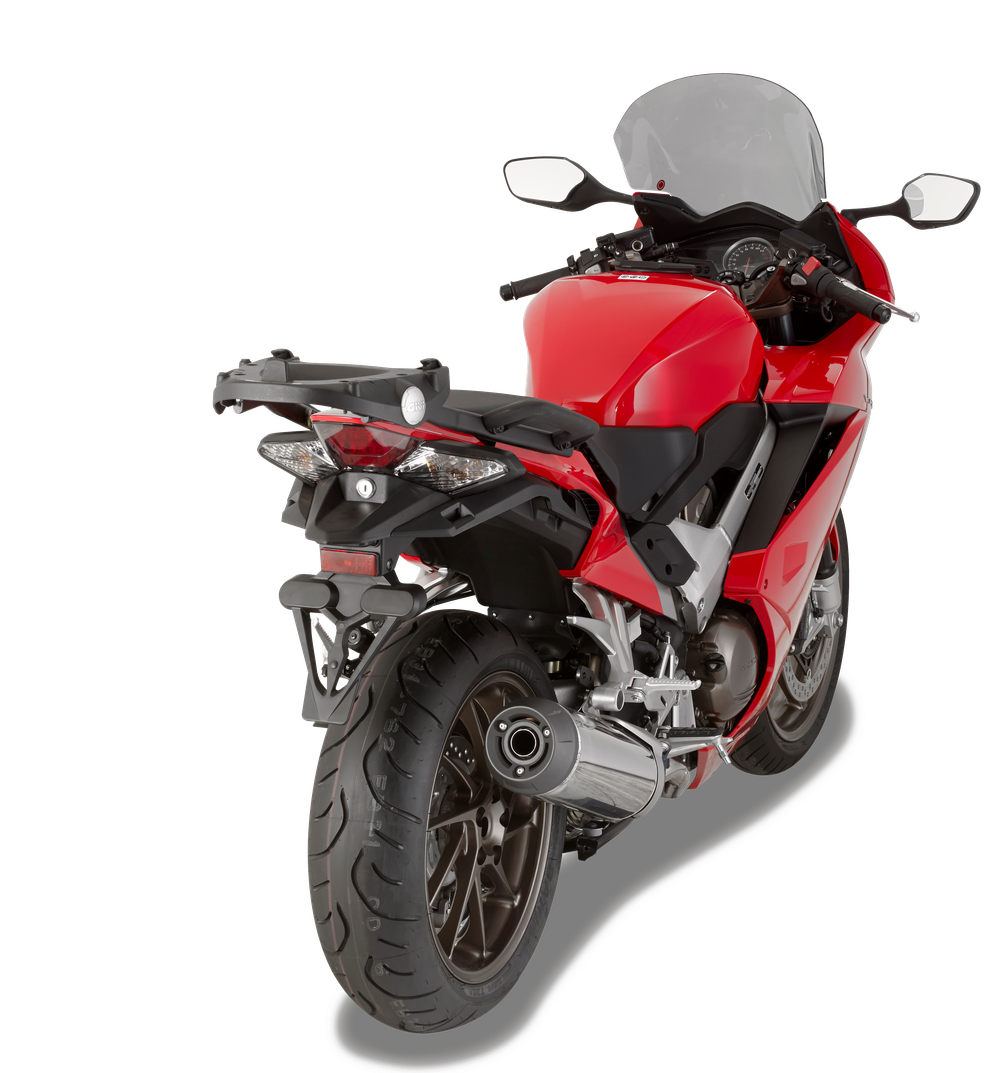 Attacco GIVI 1132FZ montato con PLXR1132 su Honda VFR 800 F (14)