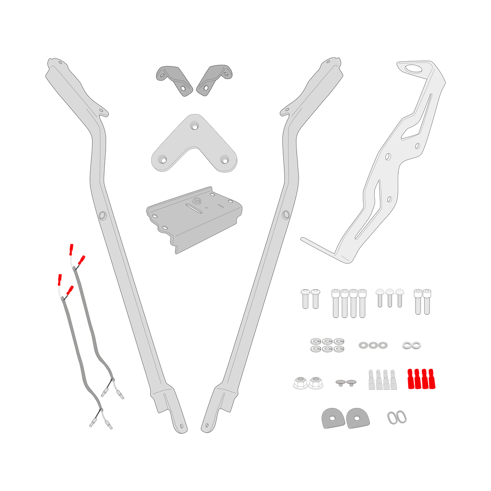 Supporto per valigie centrali GIVI 1165FZ