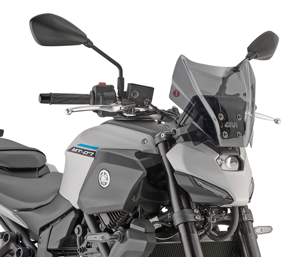 Parabrezza windscreen screen mounted-on givi GIVI 1173S montato su Yamaha MT-07 (25)