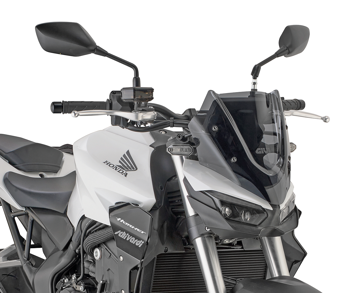 Parabrezza windscreen screen mounted-on givi GIVI 1221A montato su Honda CB 1000 Hornet (25)