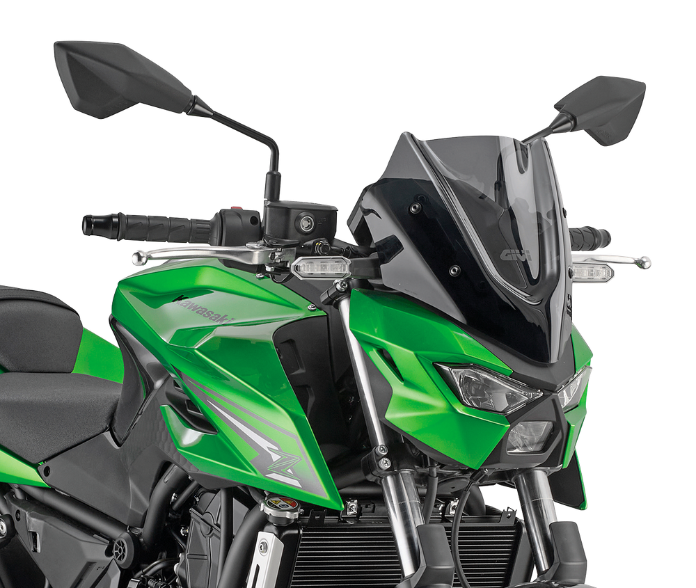 Parabrezza windscreen screen mounted-on givi GIVI 1221A montato su Kawasaki Z 650 S (26)