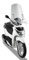 Vetro GIVI 128A montato con A298A su Peugeot LXR 125 (09)