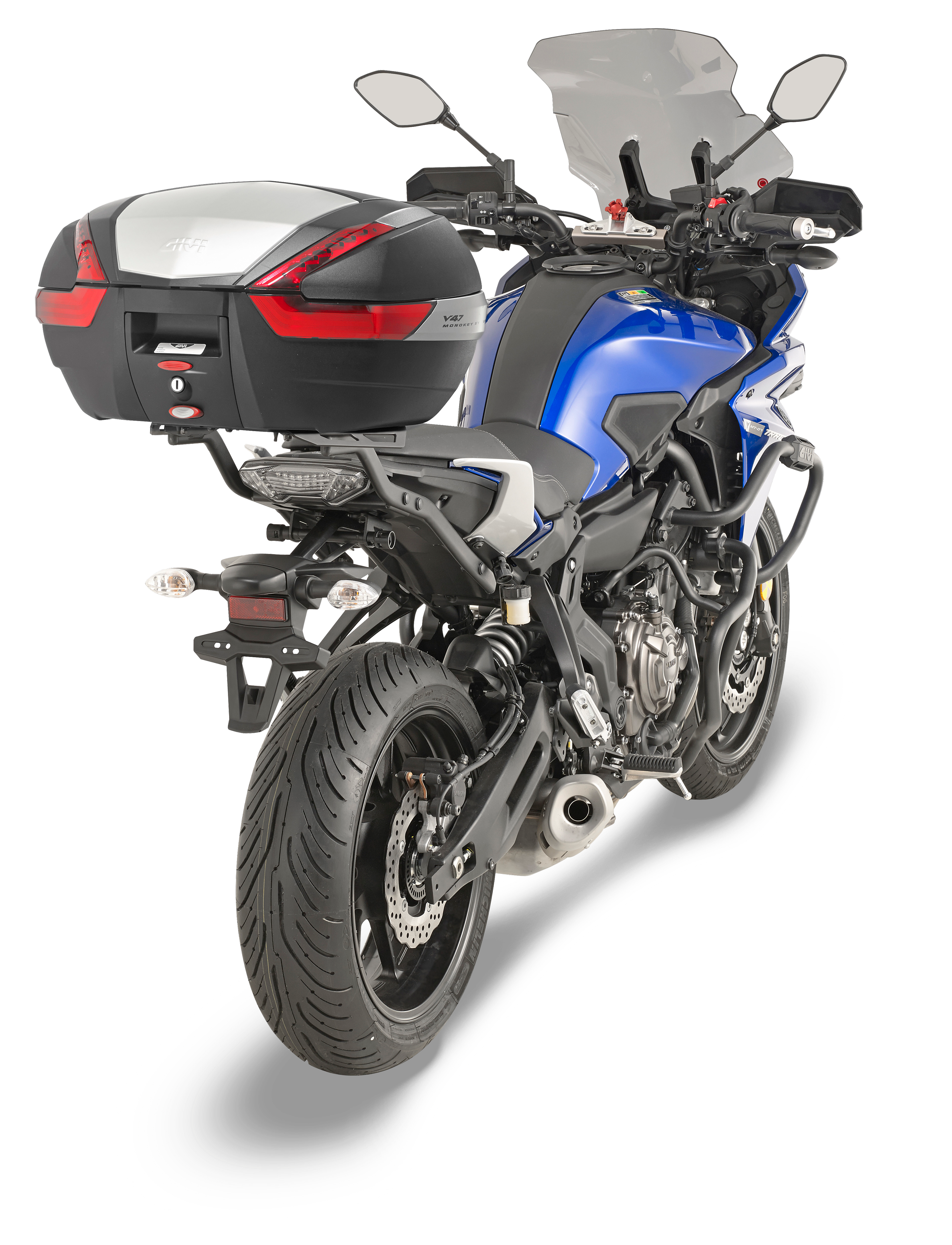 Attacco GIVI 2130FZ montato con V47N su Yamaha MT-07 Tracer (16)