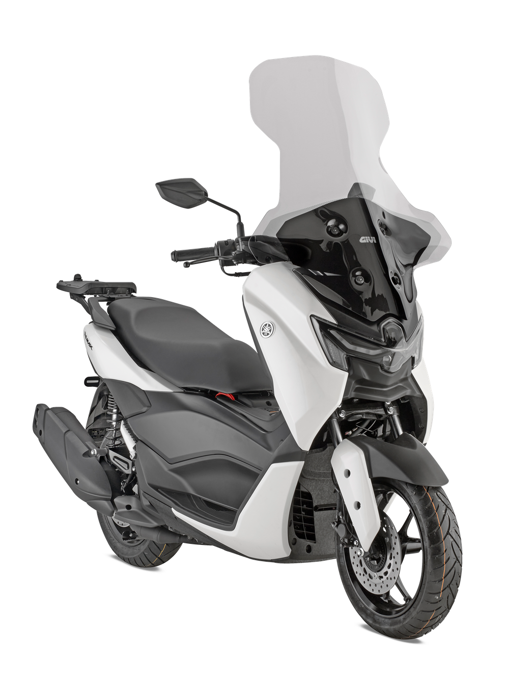 2170DT Parabrezza specifico trasparente 79 x 69 cm (H x L) da abbinare agli attacchi D2170KIT / 40 cm più alto dell'originale per YAMAHA N-max 125 (25)