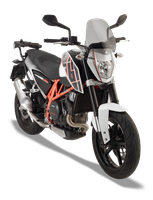 Vetro GIVI 245A montato con A7702A su KTM DUKE 690 (12)