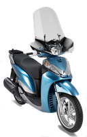 Vetro GIVI 307A montato con A1100A su Honda SH 300i (11)