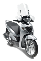 Vetro GIVI 313A montato con A311A su Honda SH 125i (05)