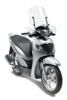 Vetro GIVI 313A montato con A311A su Honda SH 150i (05)