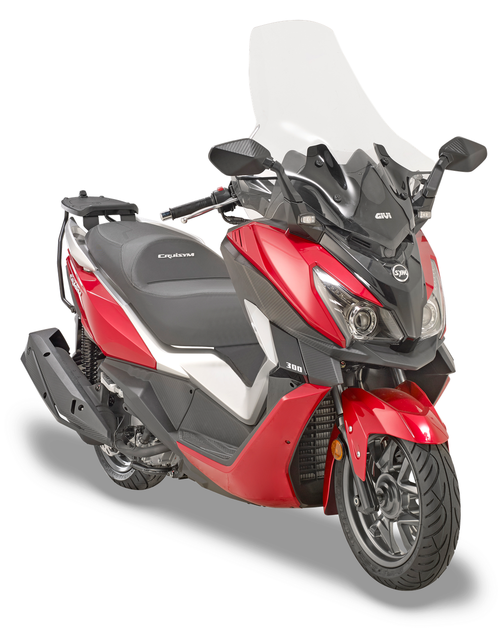 Vetro GIVI 7056DT montato con D7056KIT su Sym Cruisym 300 (17)