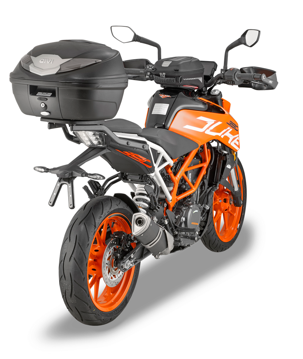 Attacco GIVI 7707FZ montato con B360NT su KTM Duke 390 (17)
