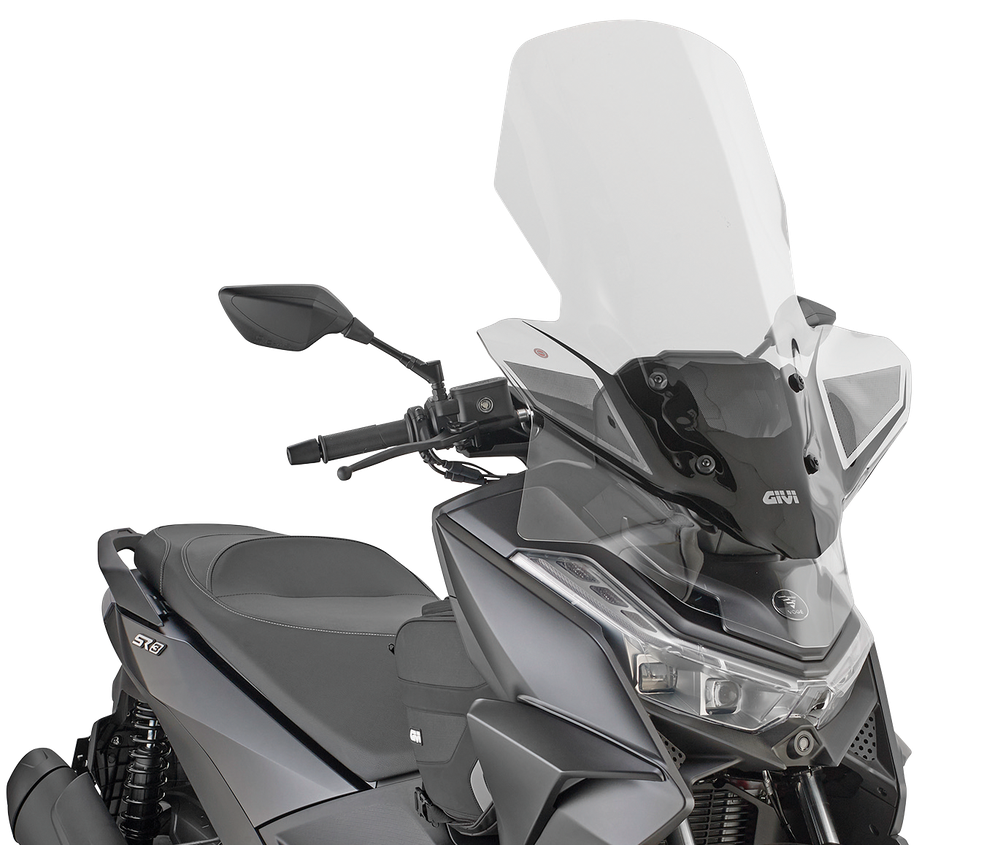 Parabrezza windscreen screen mounted-on givi GIVI 9263DT montato su Voge SR3 250 (24)
