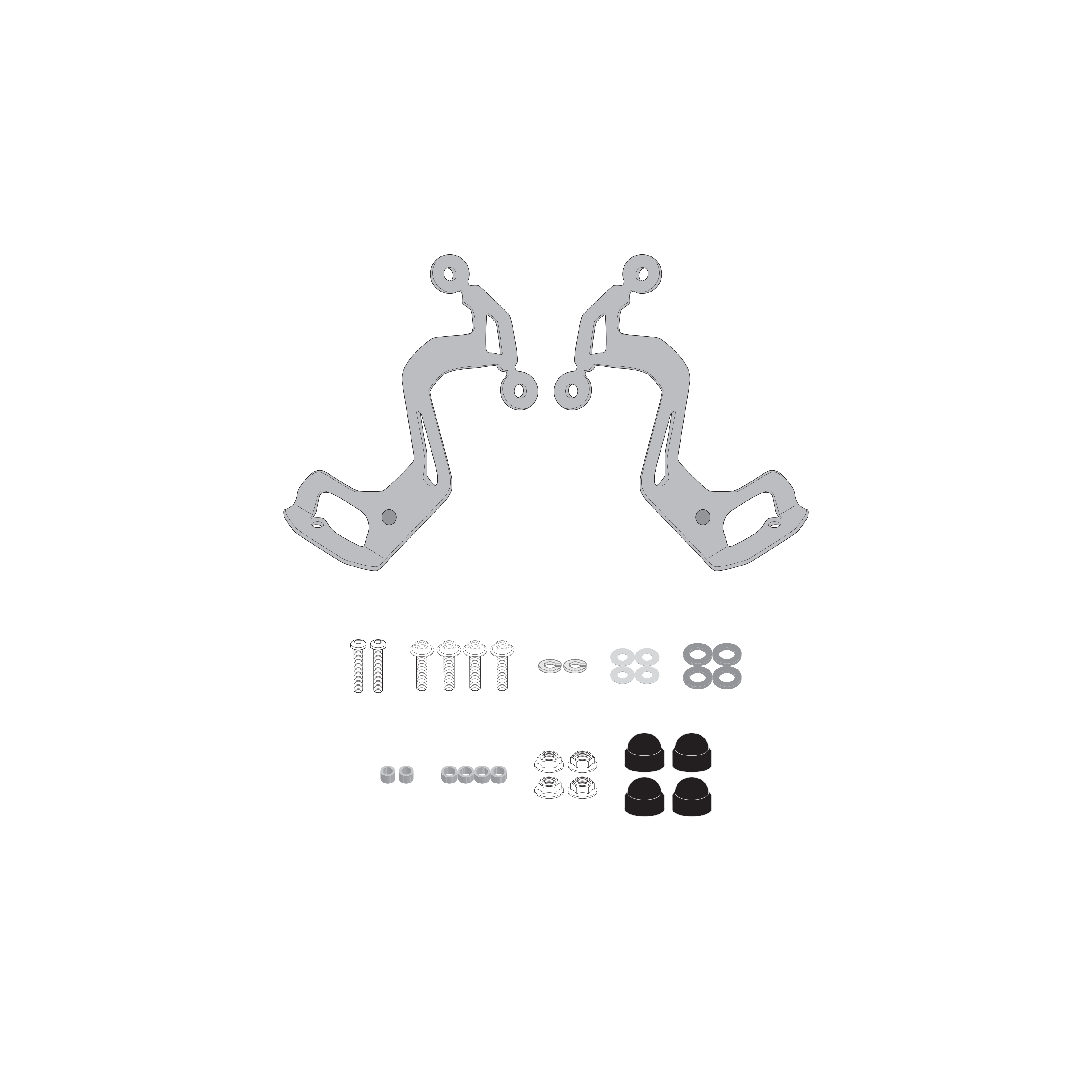 Sistema di fissaggio per cupolini GIVI A3126A