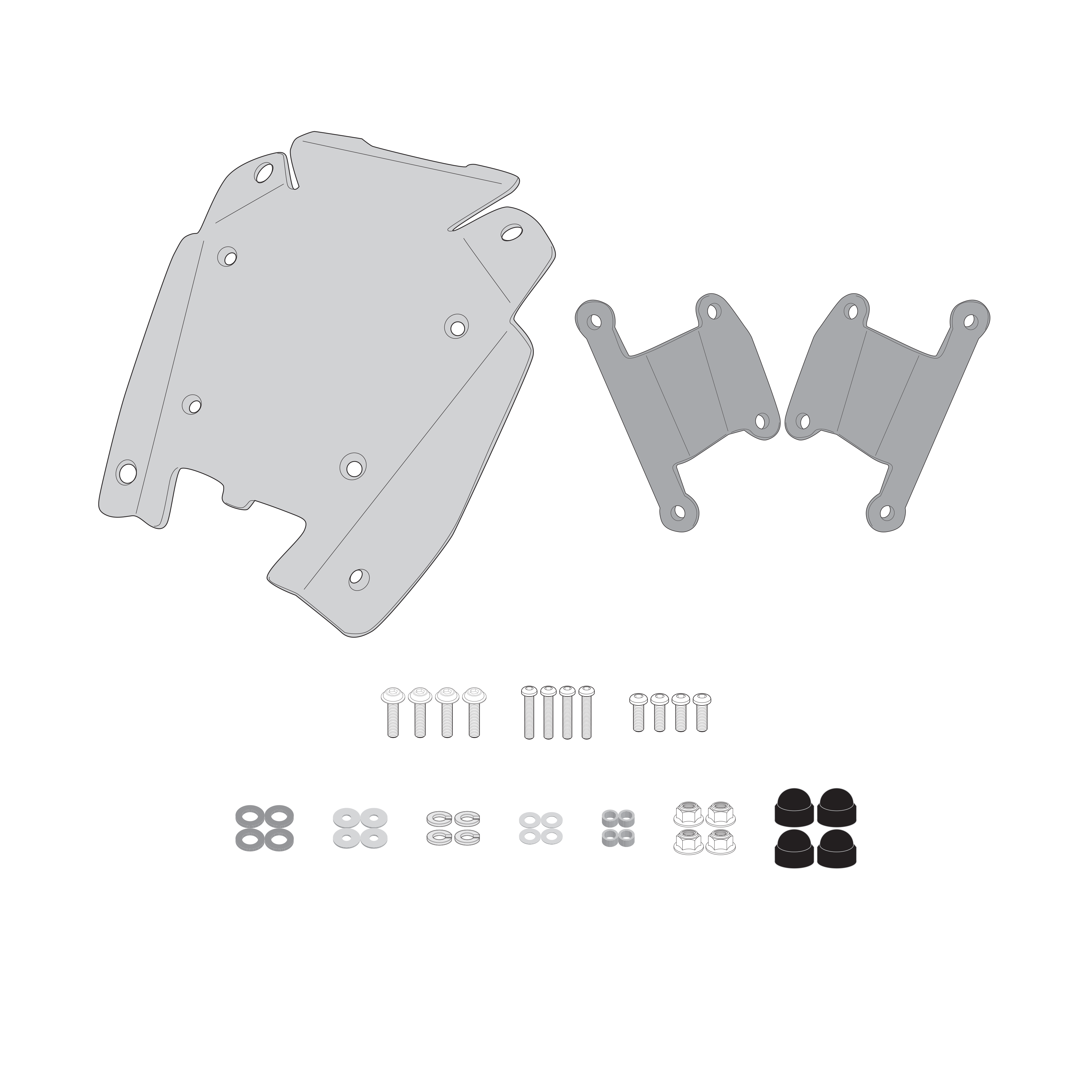 Sistema di fissaggio per cupolini GIVI A4137A