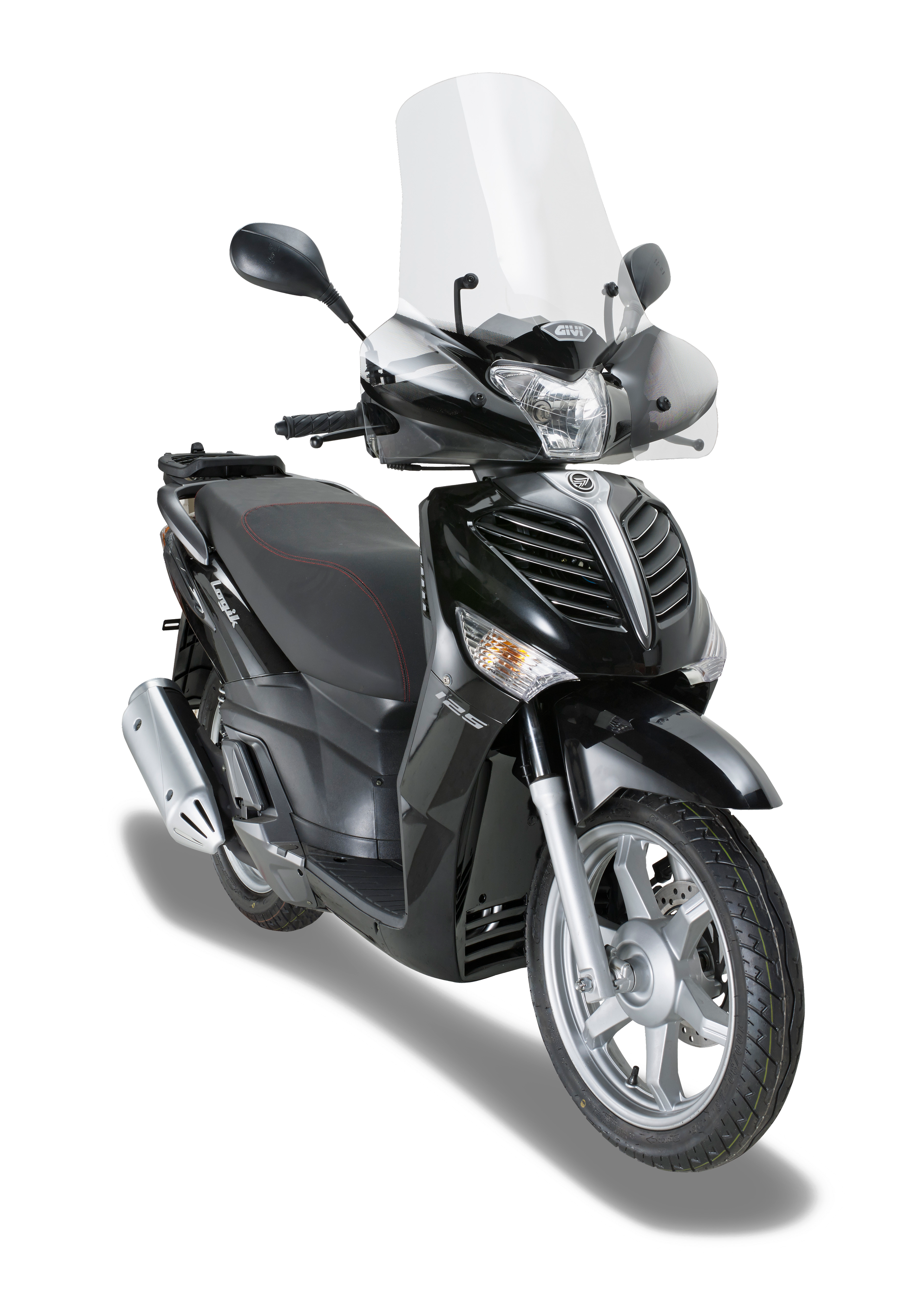 A9100A specific fitting kit GIVI mounted with 308A on Keeway Logik 125 (13)