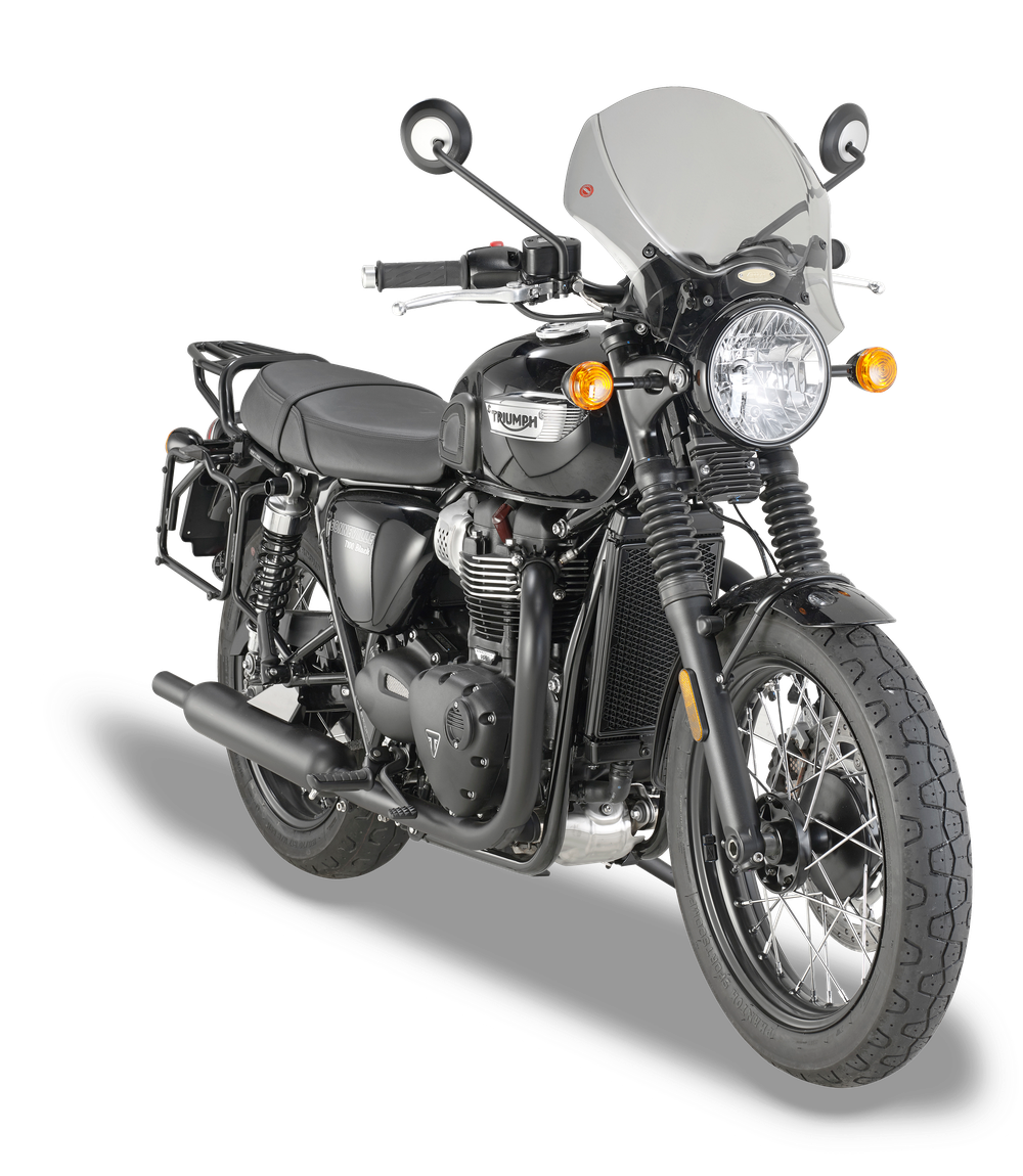 Attacco Specifico GIVI AL6410A montato con 140S su Triumph Bonneville T100 (17)