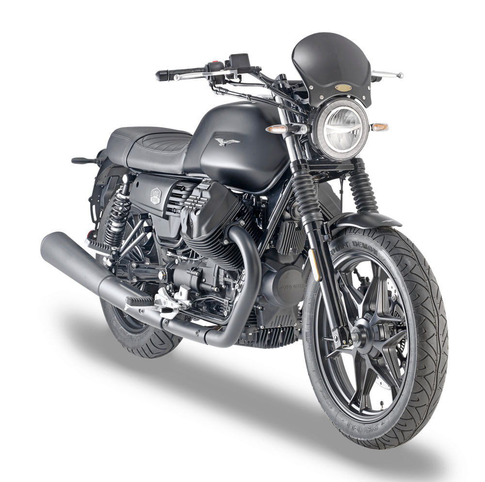 Attacco Specifico GIVI AL8201A montato con 100ALB su Moto Guzzi V7 III Special (17)