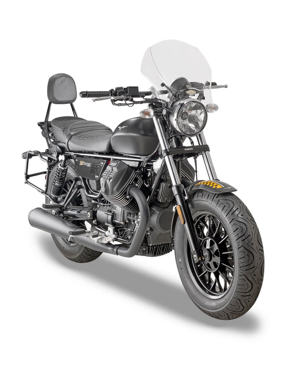 Attacco Specifico GIVI AL8202A montato con 140A su Moto Guzzi V9 Bobber (16)
