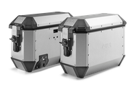 ALA36APACK2 Coppia di valigie laterali MONOKEY® Trekker Alaska in alluminio naturale - Valigie & Bauletti Monokey® System ALA36APACK2 