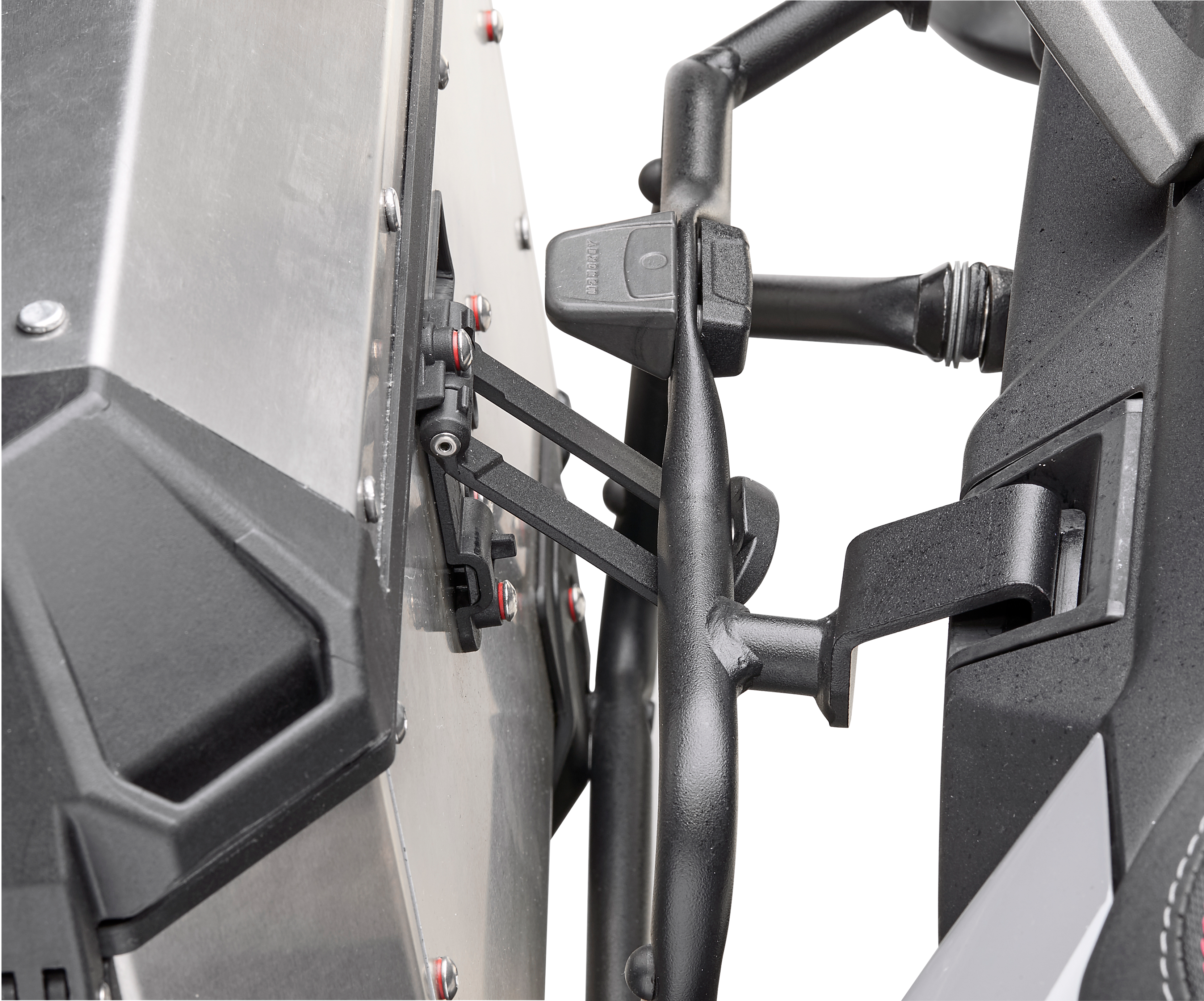 ALA36APACK2 Pair of MONOKEY® Trekker Alaska side cases with a natural aluminium finish - Valigie & Bauletti Monokey® System ALA36APACK2 