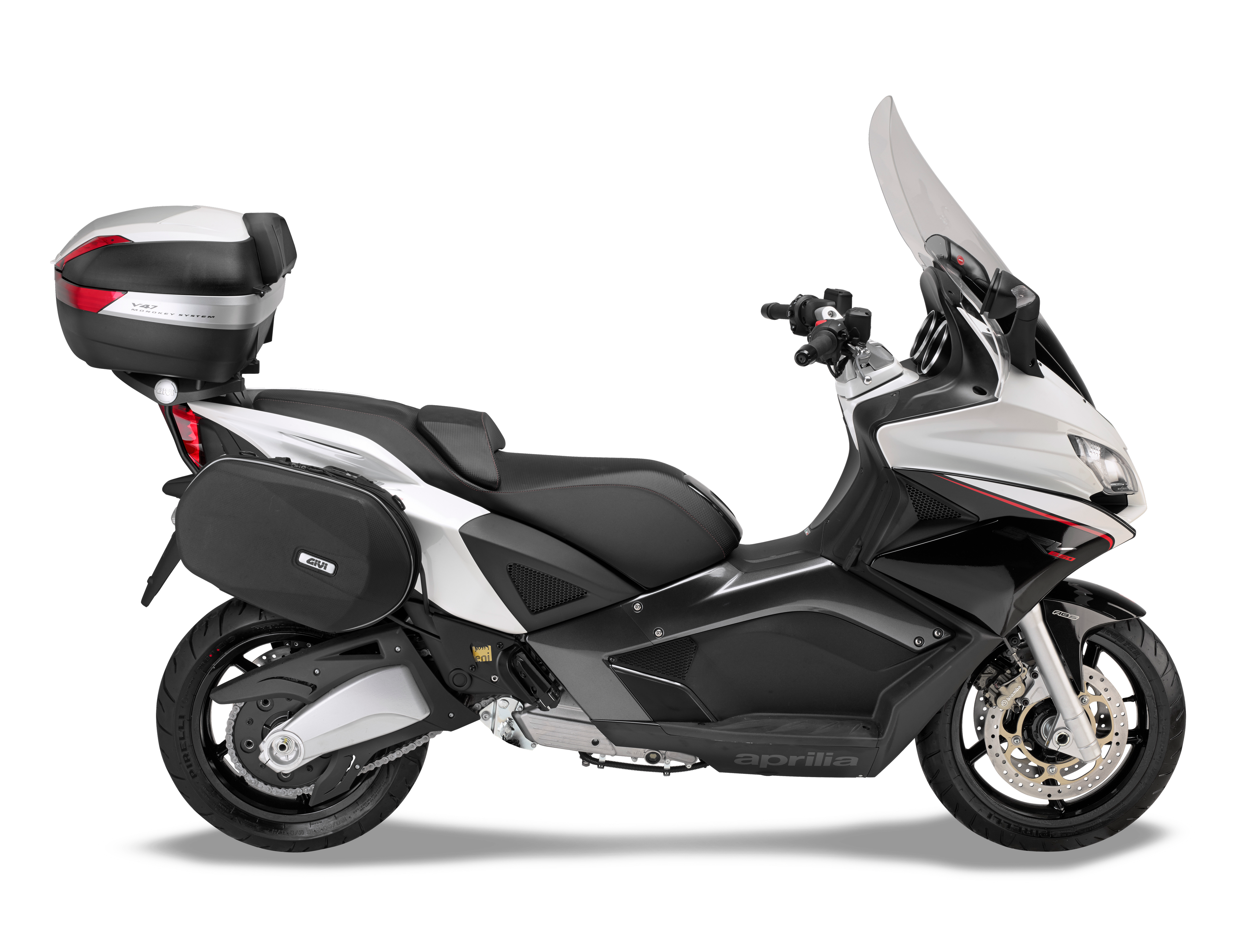 Allestimento GIVI su Aprilia SRV 850 (12) lato