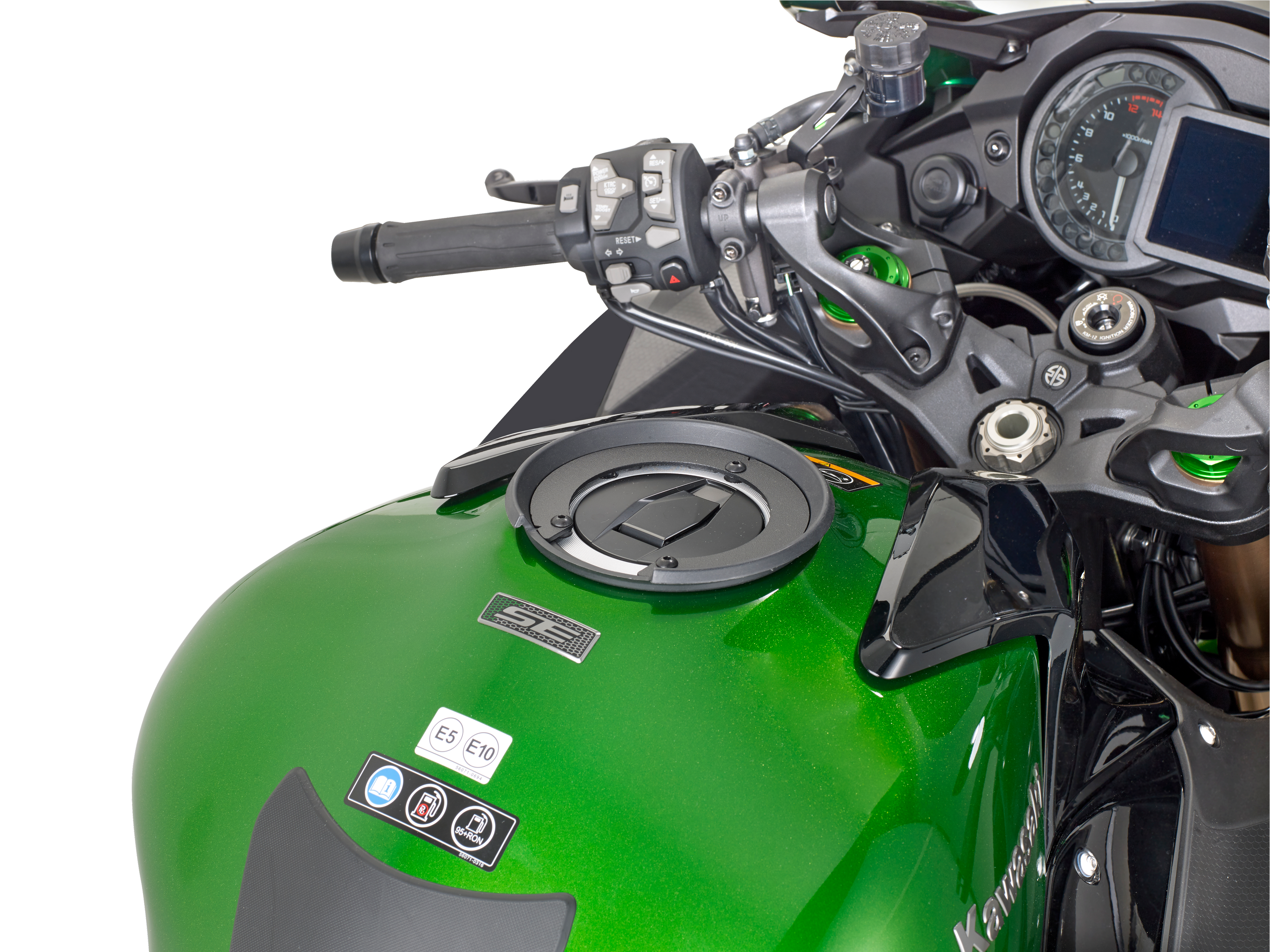 Flangia GIVI BF35 montata su Kawasaki Ninja H2 SX (18)