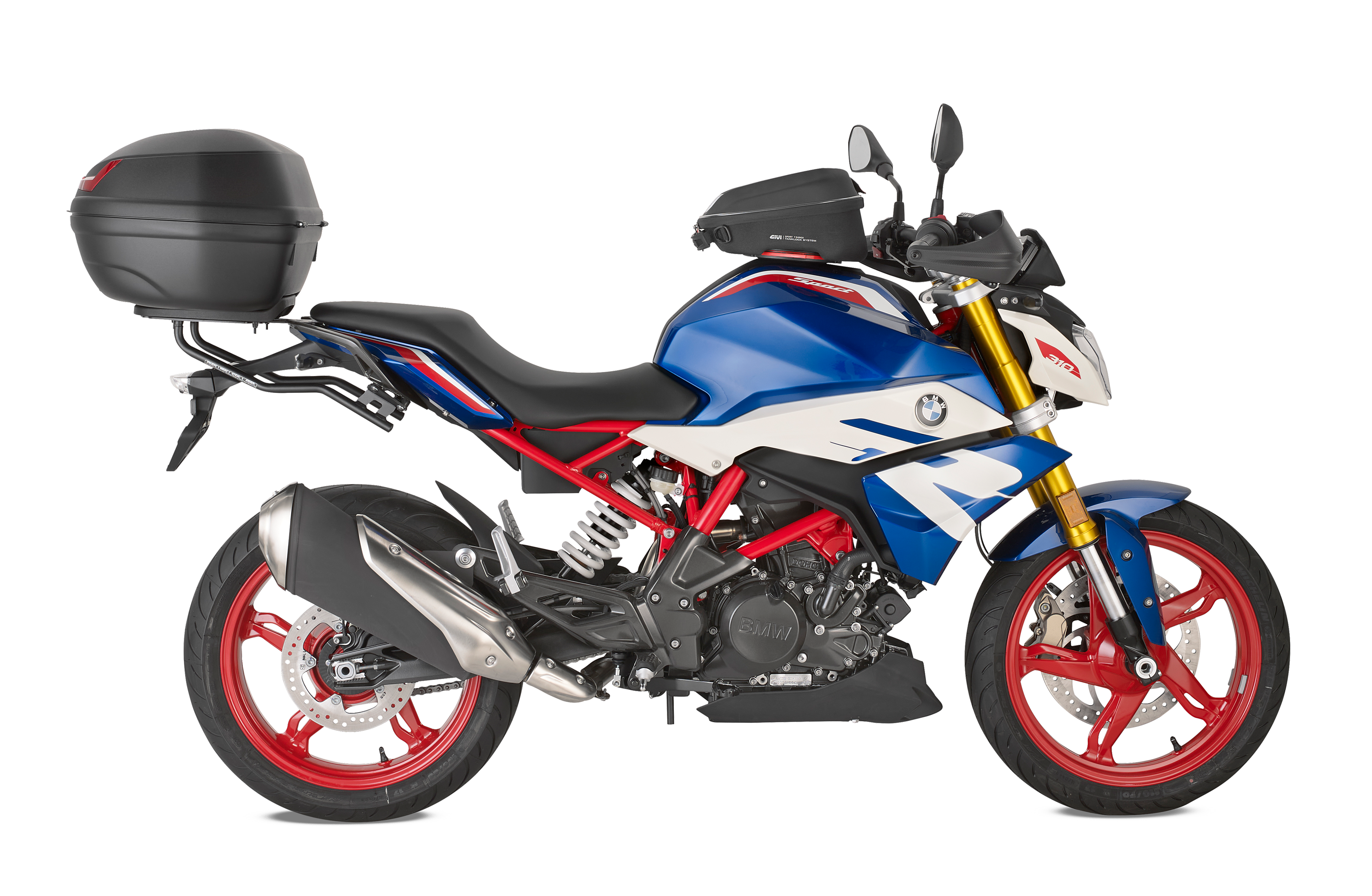 BMW G 310 R (17) allestita con GIVI E455N
