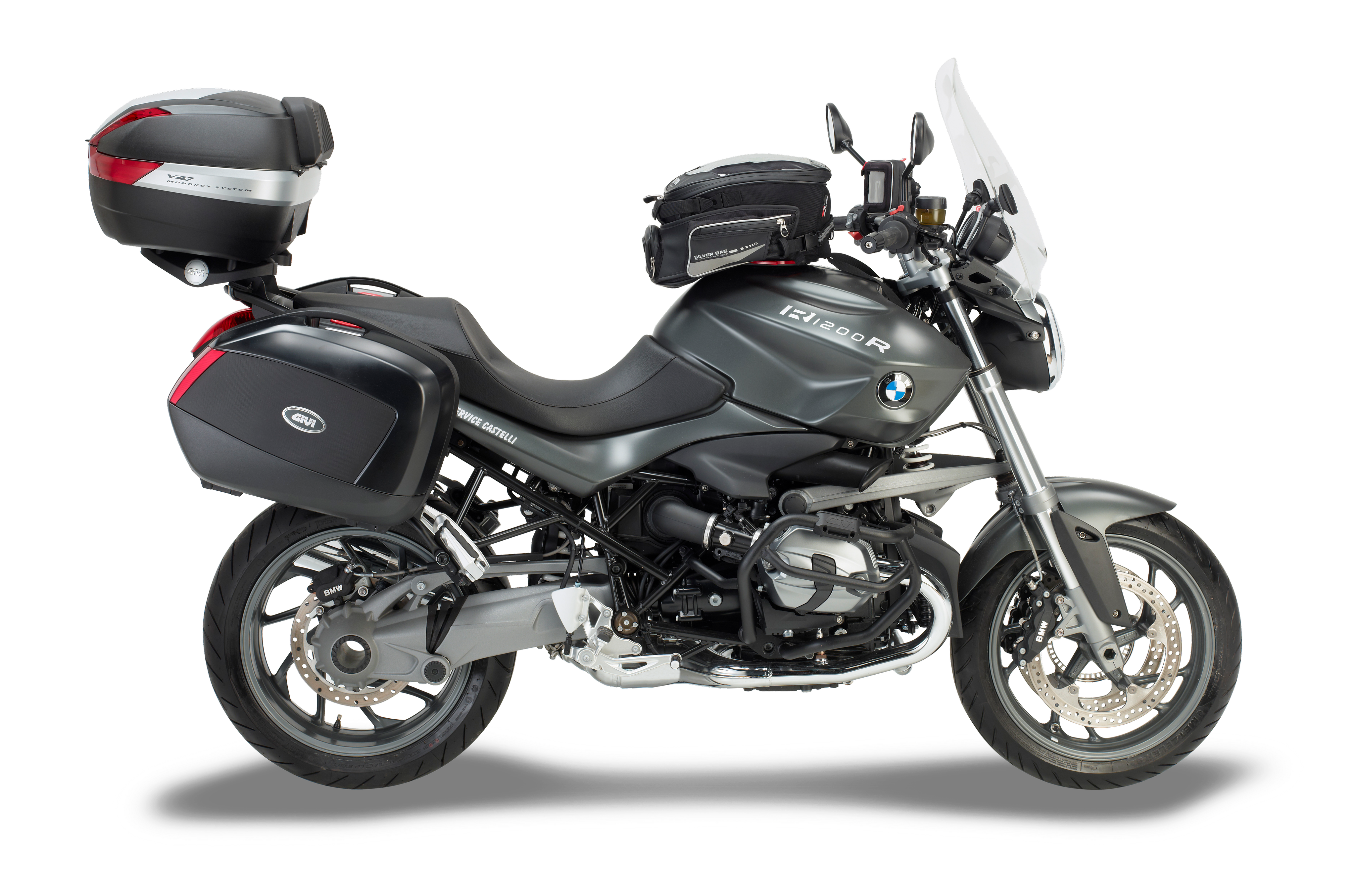 Allestimento GIVI su Bmw R 1200 R (11) lato