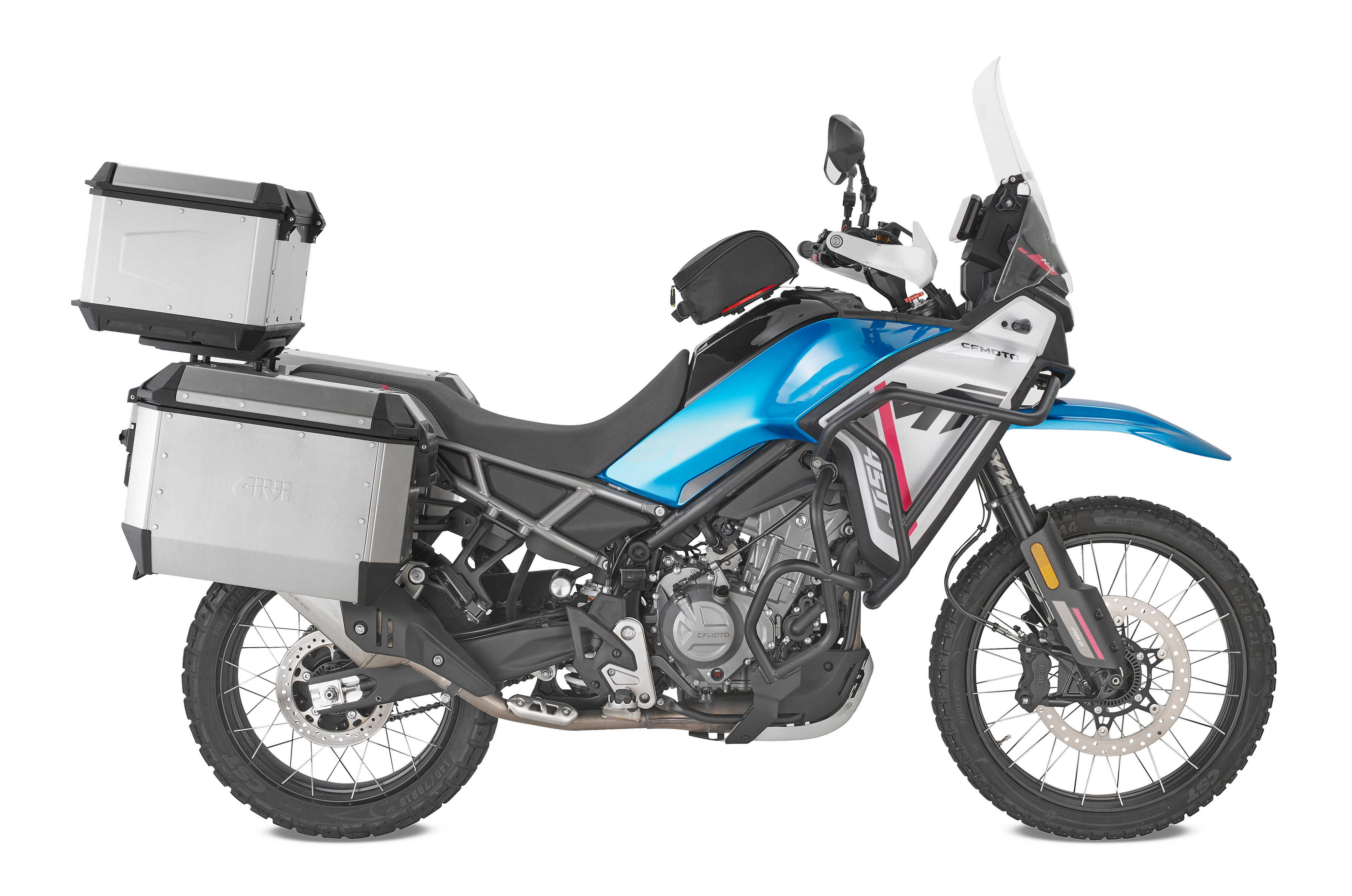CFMOTO 450 MT (24) allestita con top case ALPINA ALP44A