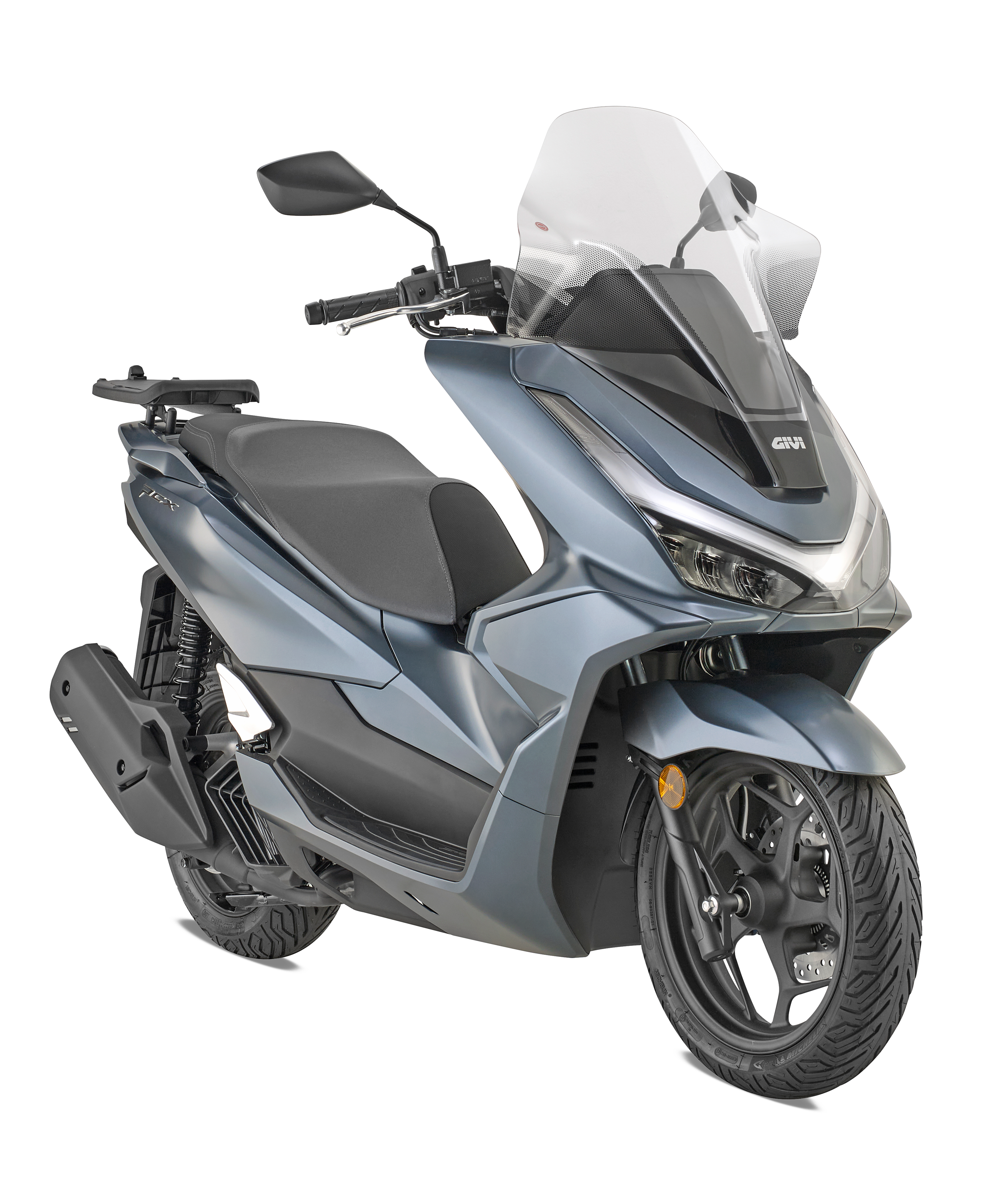 Parabrezza specifico trasparente, 64 x 50 cm (H x L) si monta al posto del cupolino originale / 16 cm più alto dell’originale HONDA PCX 125 (25)