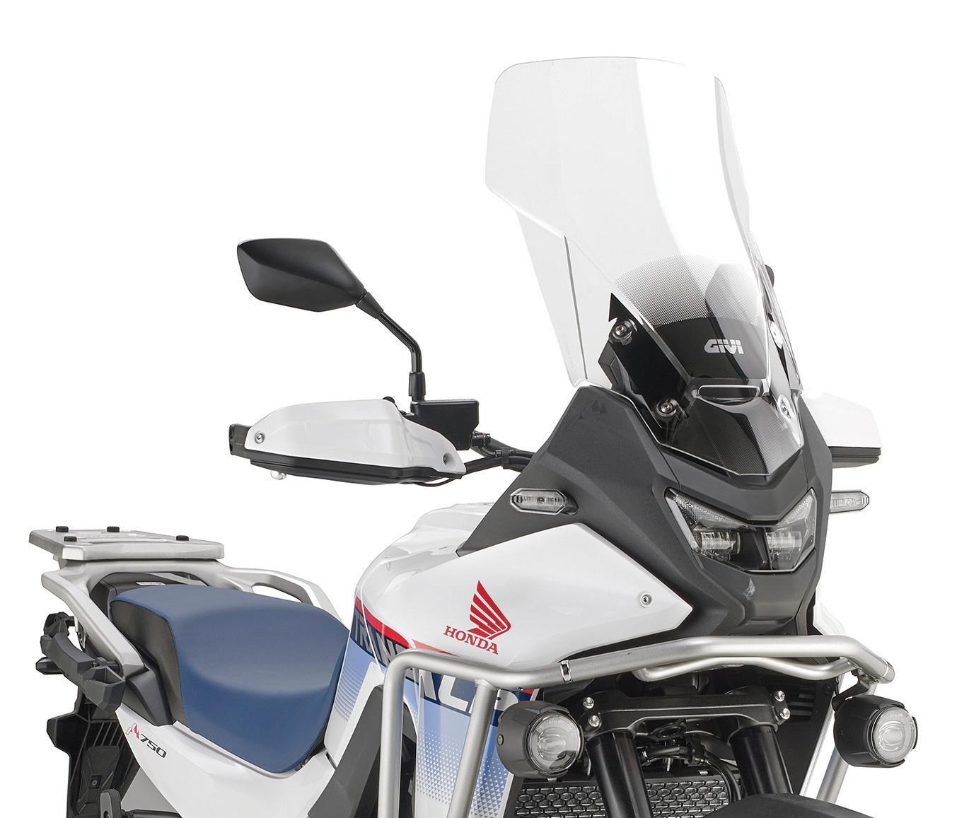 Parabrezza windscreen screen mounted-on givi GIVI D1220ST montato su Honda XL 750 Transalp (25)