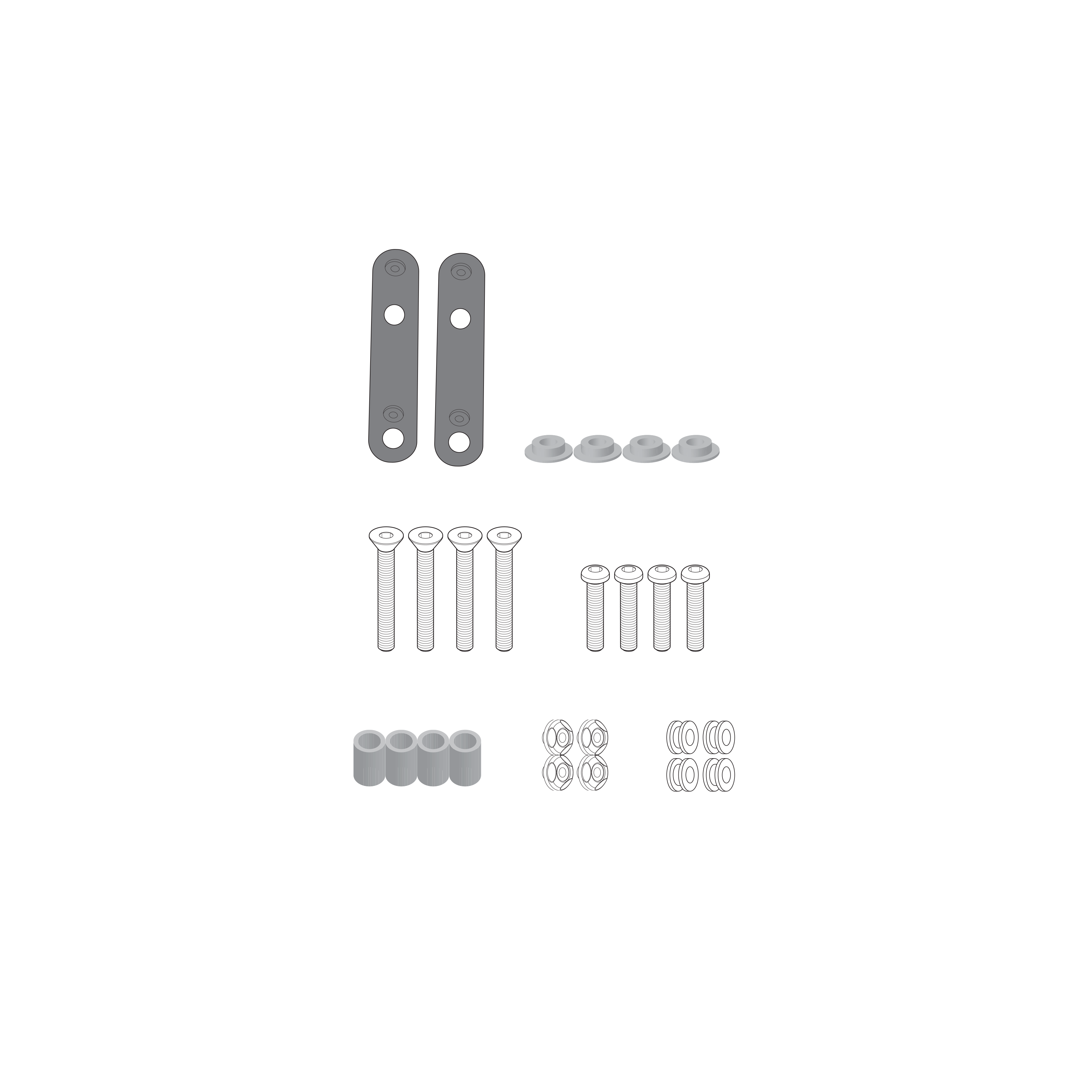 Sistema di fissaggio per cupolini GIVI D2120KIT