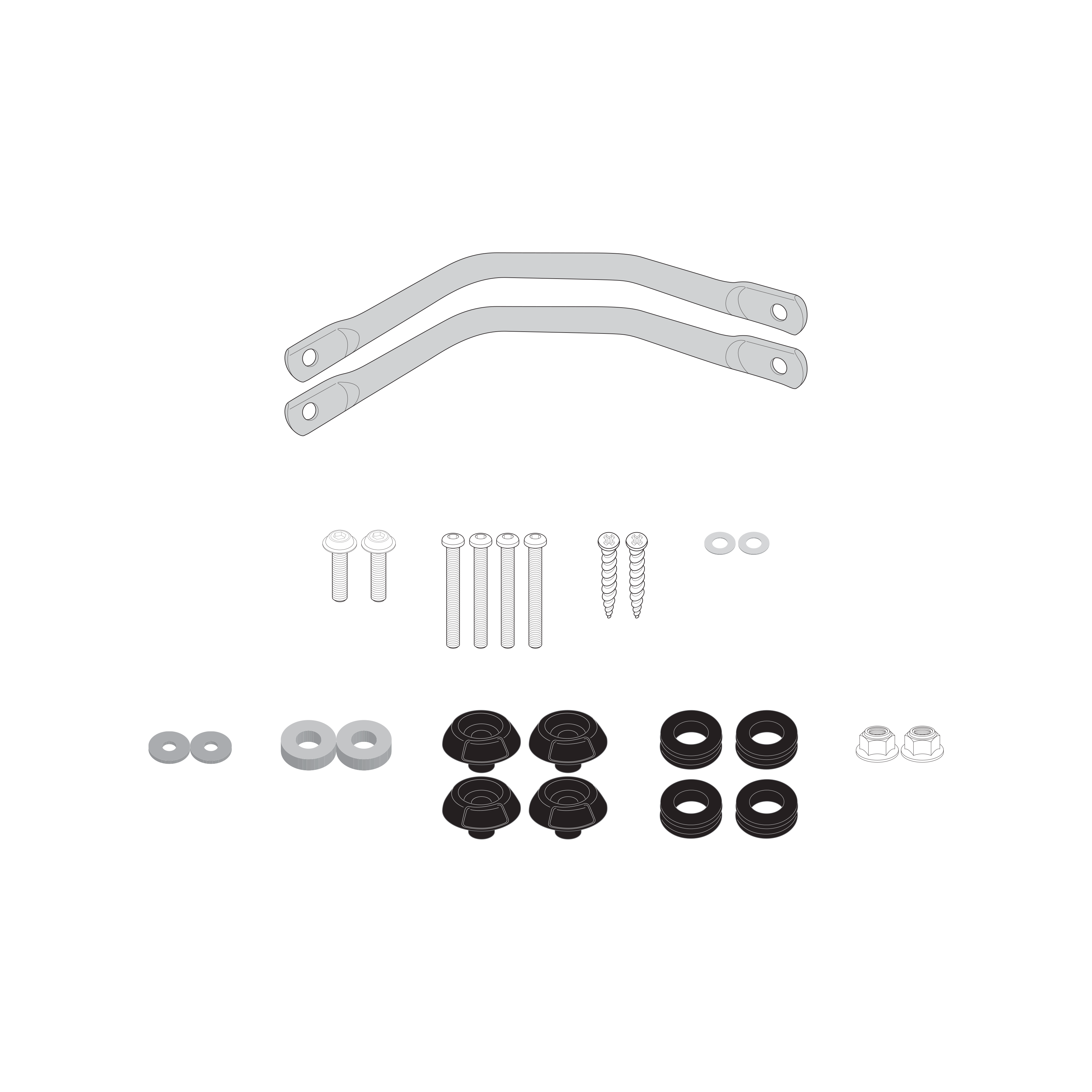 Sistema di fissaggio per cupolini GIVI D2123KIT