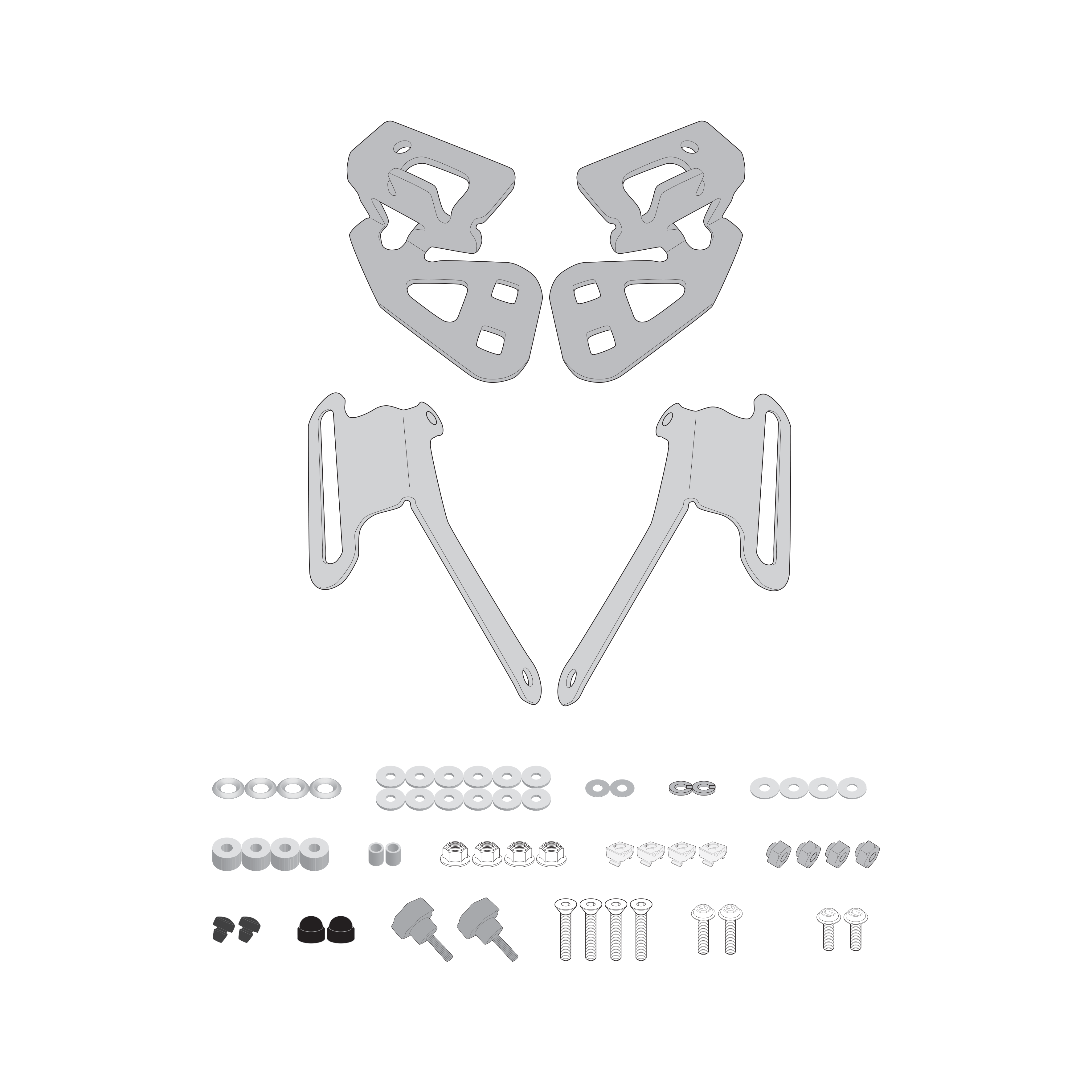 Sistema di fissaggio per cupolini GIVI D2139KIT