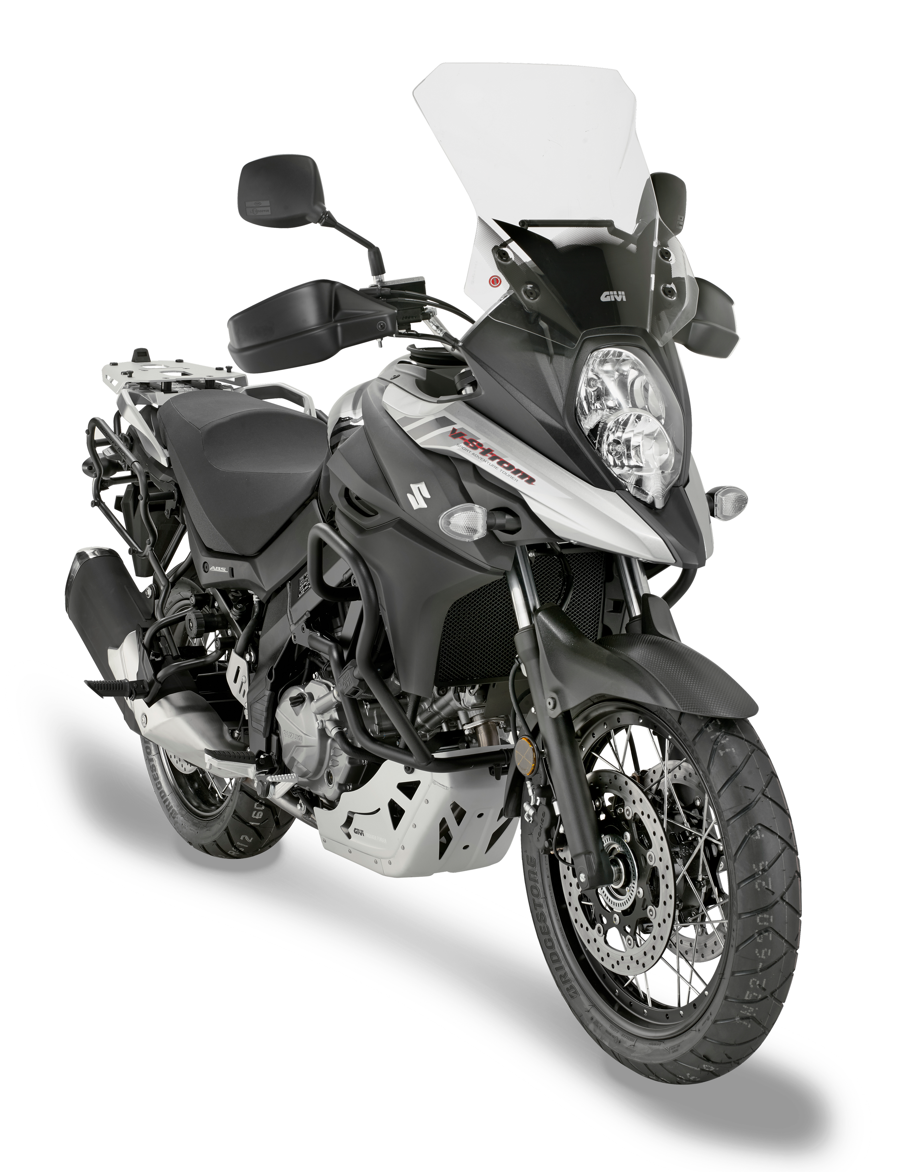 D3112ST screen GIVI mounted on Suzuki DL 650 V-Strom (17)