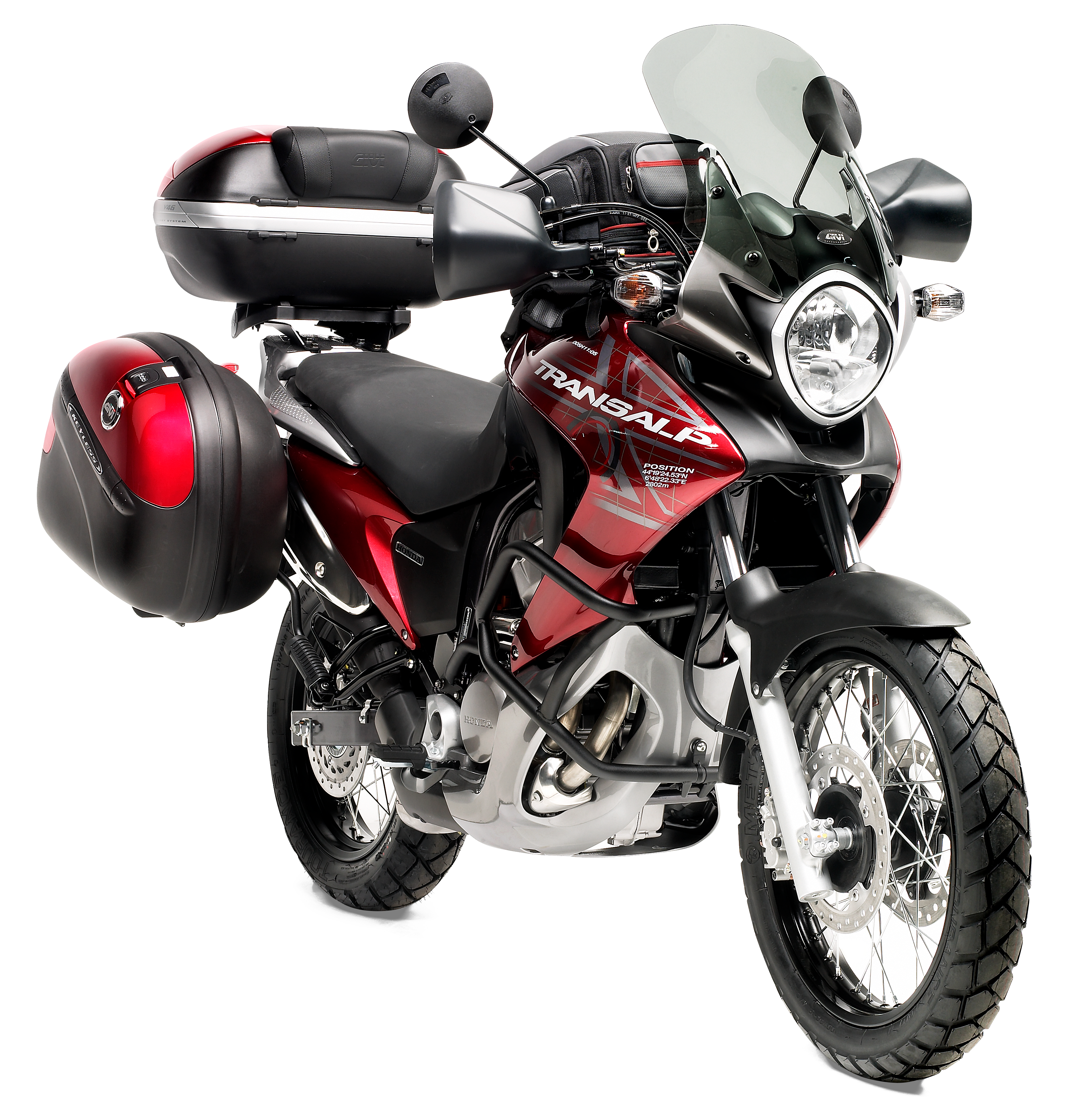 D313S screen GIVI mounted on Honda XL 700V Transalp (08)