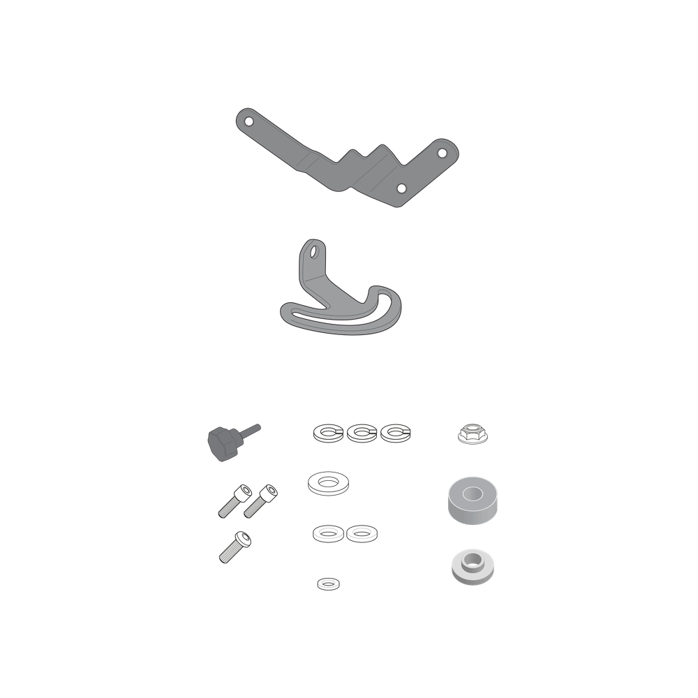 Sistema di fissaggio per cupolini GIVI D5108KIT