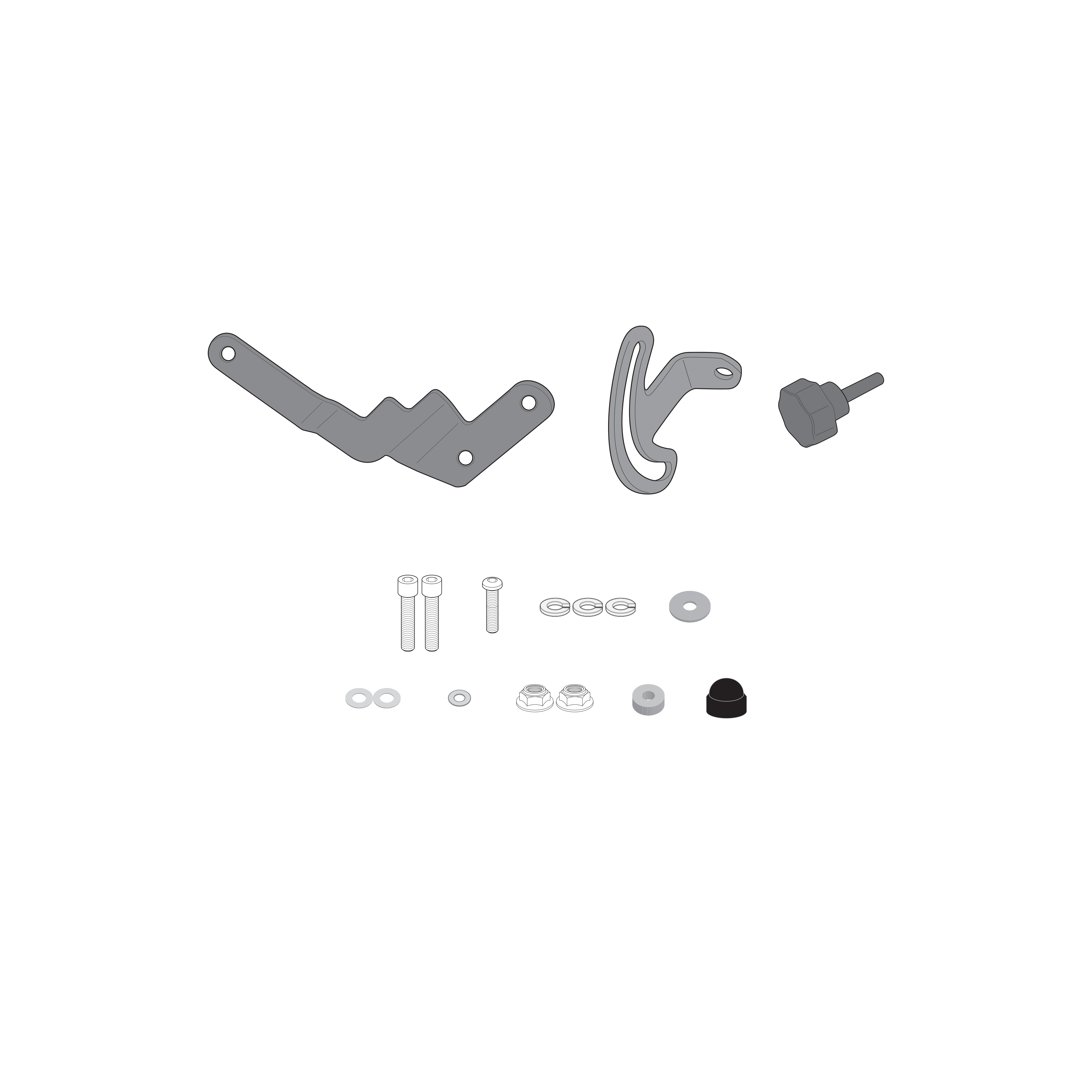 Sistema di fissaggio per cupolini GIVI D5131KIT