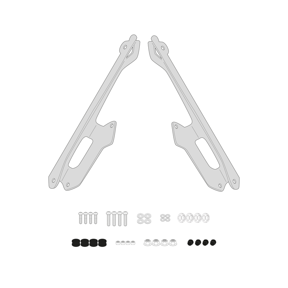 Sistema di fissaggio per cupolini GIVI D5142KIT