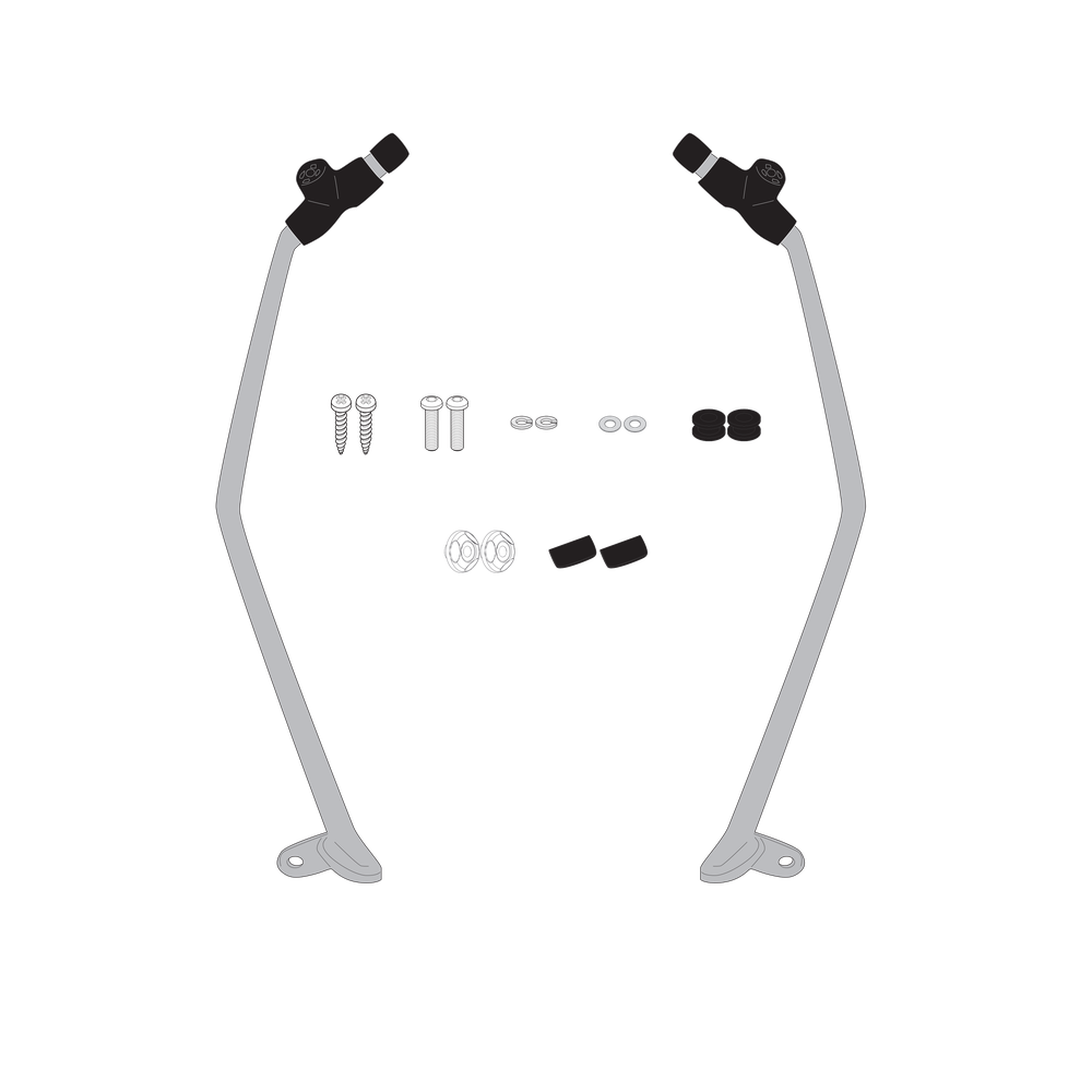 Sistema di fissaggio per cupolini GIVI D6115KIT