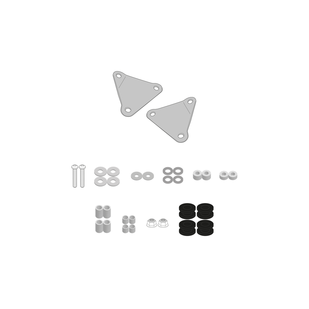 Sistema di fissaggio per cupolini GIVI D6126KIT