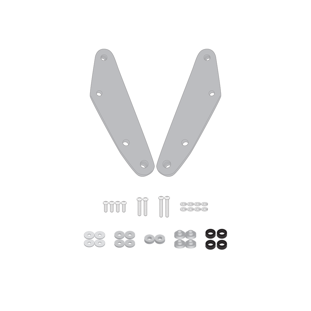 Sistema di fissaggio per cupolini GIVI D6128KIT