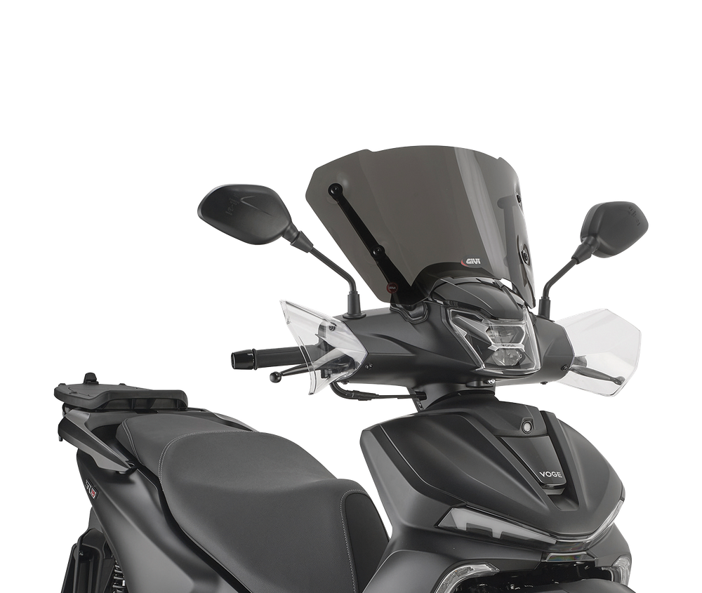 Parabrezza windscreen screen mounted-on givi GIVI D9265S montato su Voge SR 16 125 (25)