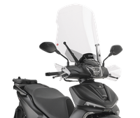 Parabrezza windscreen screen mounted-on givi GIVI D9265ST montato su Voge SR 16 125 (25)