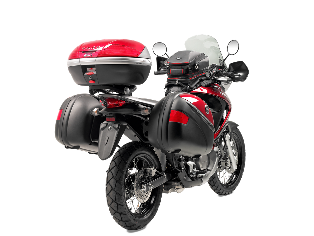 Attacco GIVI E225 montato con PL203 su Honda XL 700V Transalp (08)