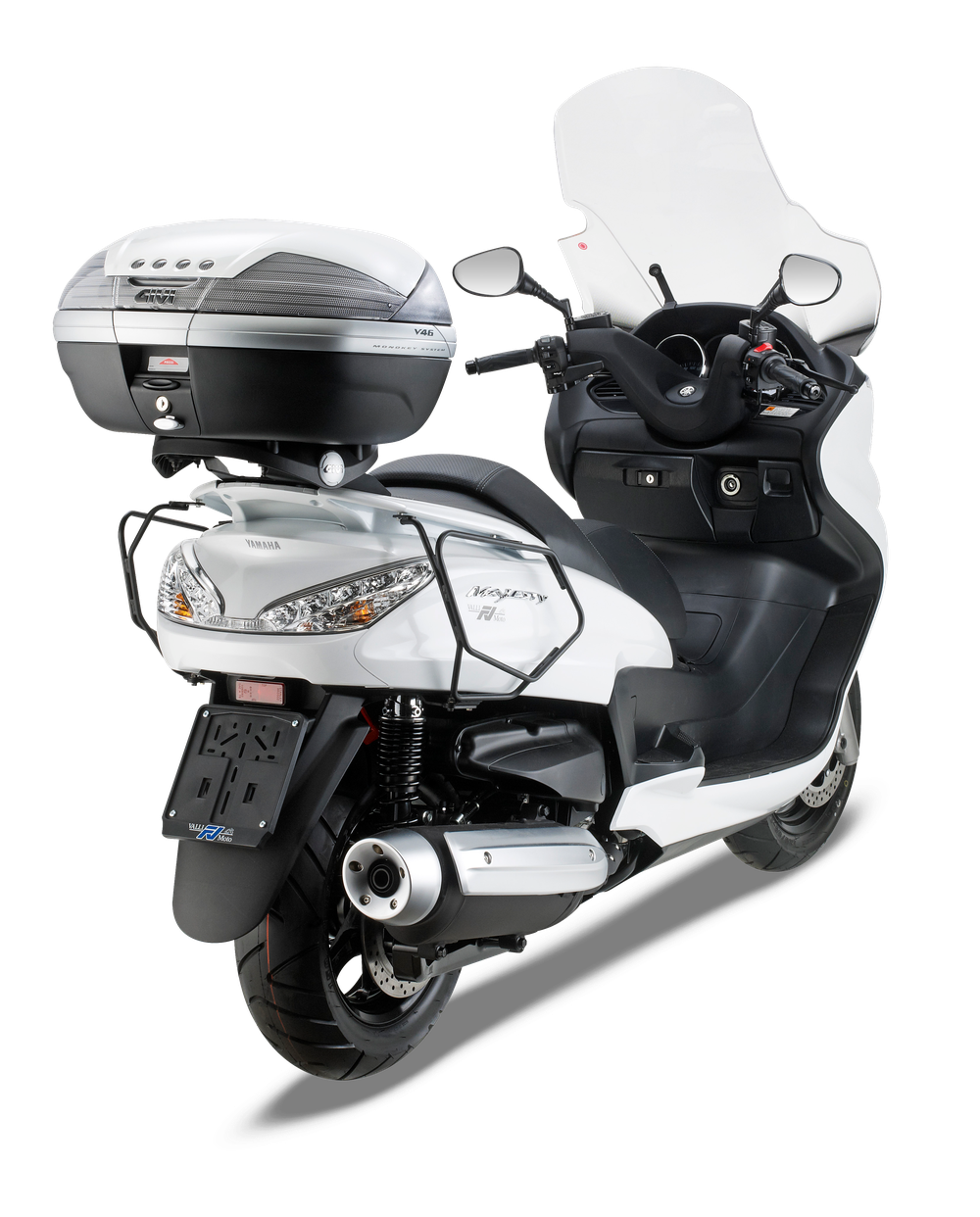 Attacco GIVI E331 montato con T277 su Yamaha Majesty 400 (09)