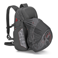 EASY13 Zaino con tasca termoformata, 18 lt con tasca porta casco